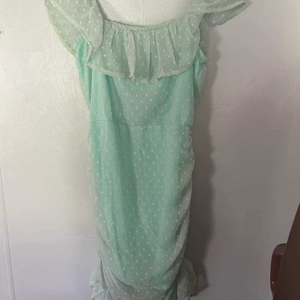 Mint green dress with tags; never worn.